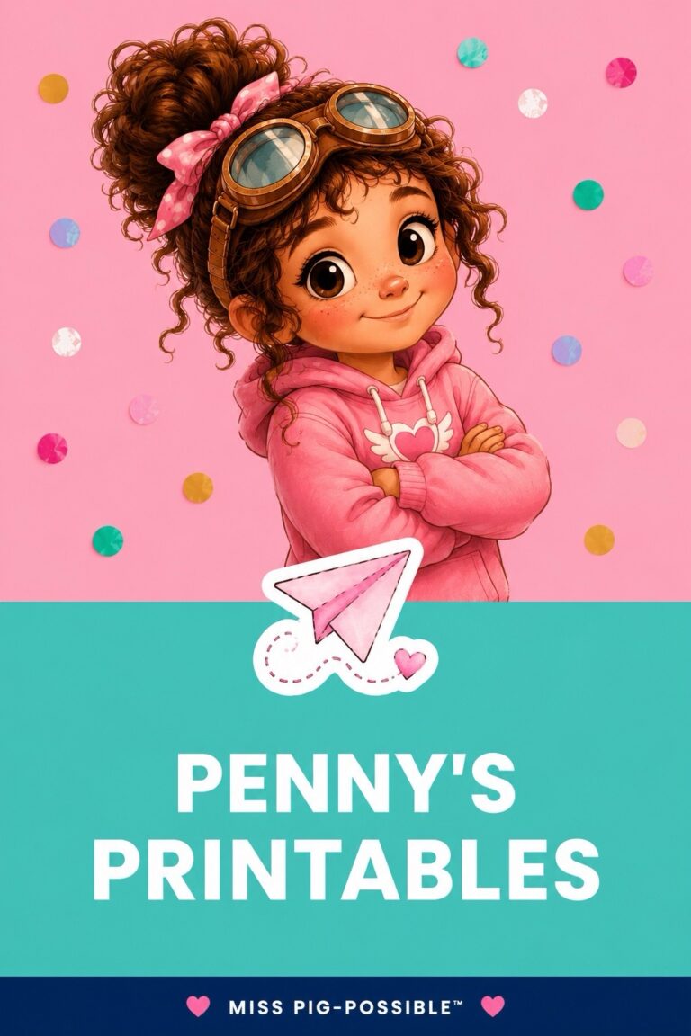 ⋆｡˚ ✈︎ Penny’s Printables™ – Color Your Passport Stamp